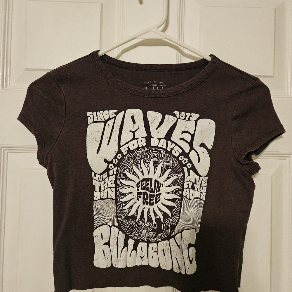 Billabong Black Short Sleeve Graphic Tee